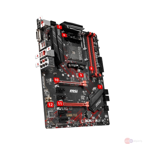 Msi B450 Gaming Plus Max AMD B450 4133 MHz (OC) DDR4 Soket AM4 ATX Anakart