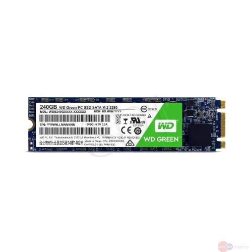 Western Digital Green SSD 480GB Veri Diski 2.5'' Dahili M.2 Sata 545Mb/s WDS480G2G0B